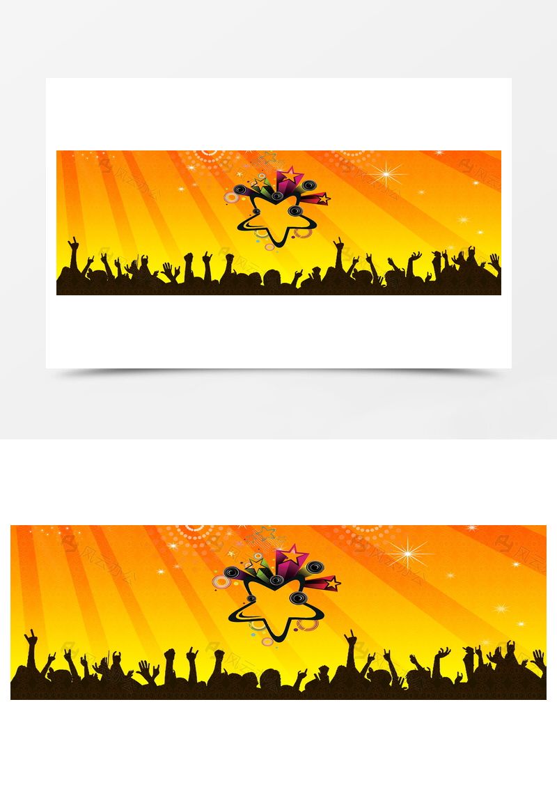KTV狂欢展板banner背景