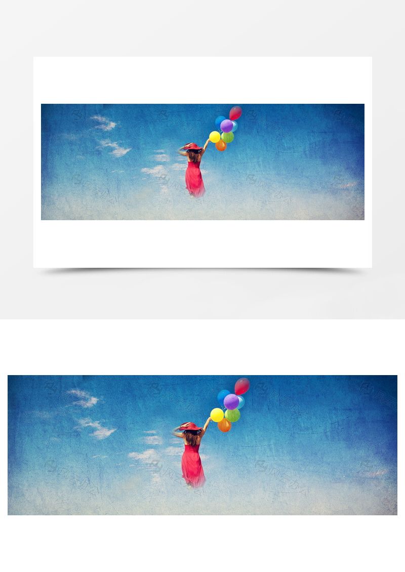 美女背影背景banner