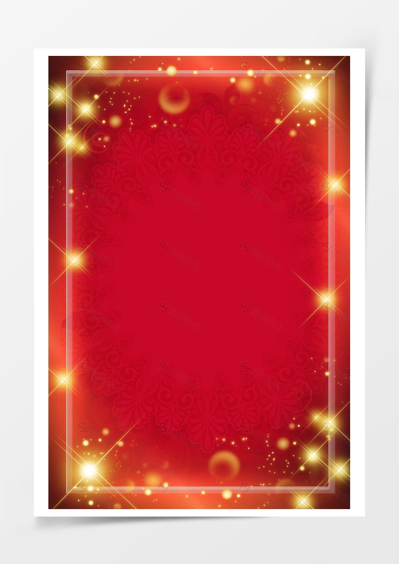 歐式商務(wù)花紋紅色背景素材