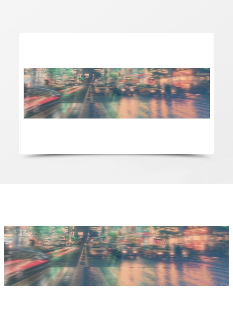 歐式馬路車(chē)輛街景banner背景圖片