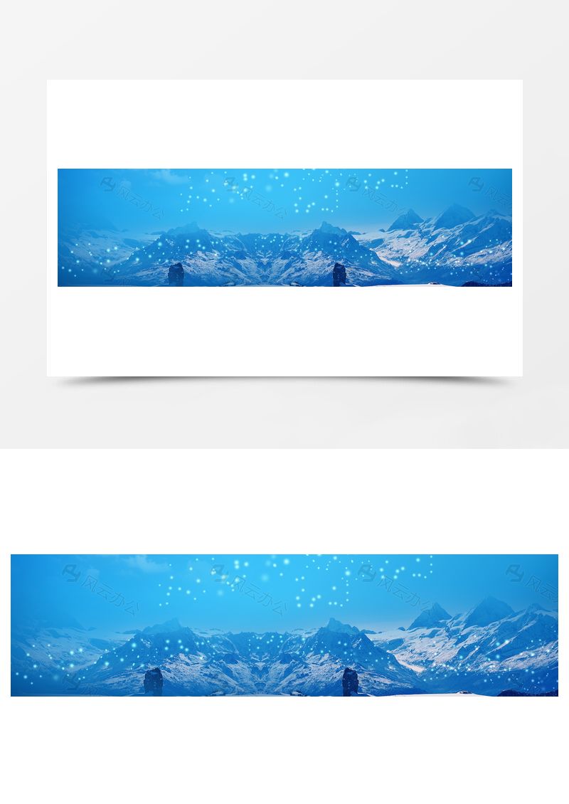 冰山背景banner