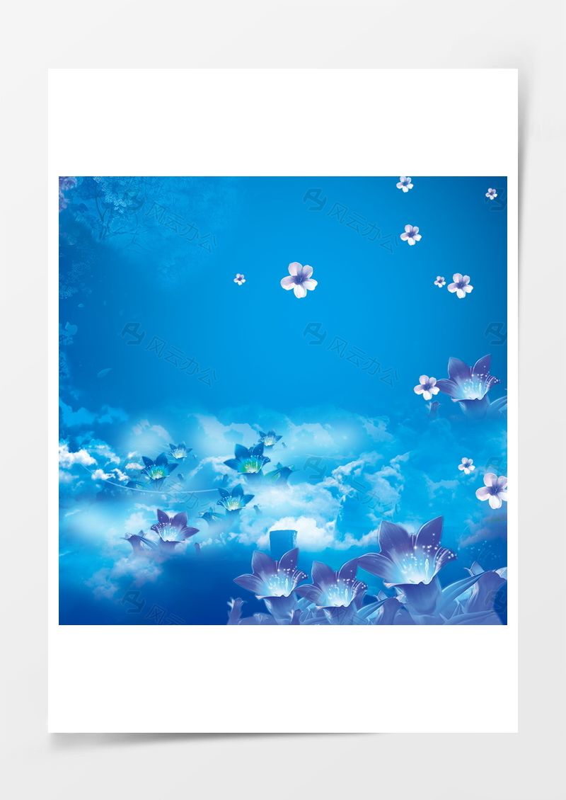 浪漫唯美花朵背景图