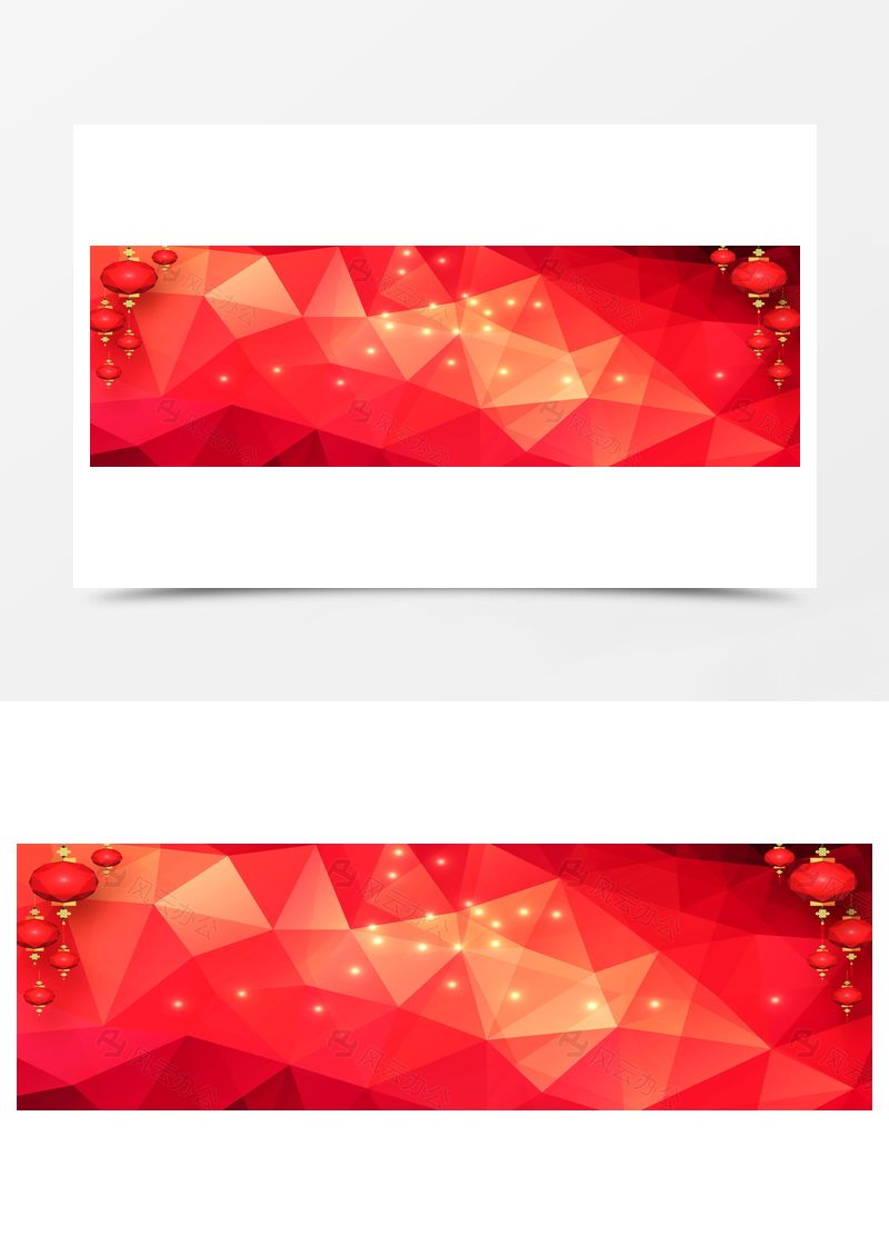 202X雞年紅色企業(yè)海報banner背景