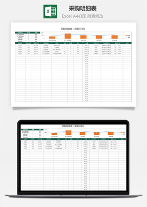采購(gòu)明細(xì)表（采購(gòu)分析）