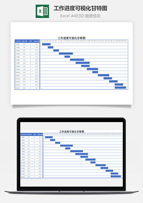 工作进度可视化甘特图