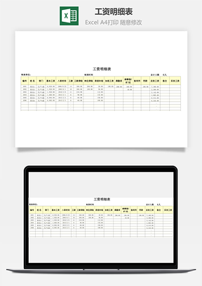 工資明細(xì)表