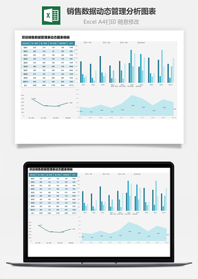 销售数据动态管理分析图表