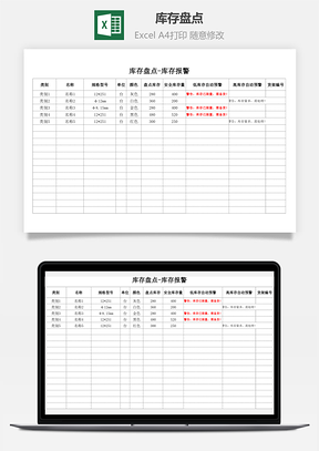 库存盘点-库存报警