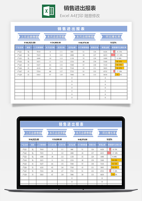 销售进出报表