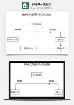 胸痛中心流程图-非心源性胸痛