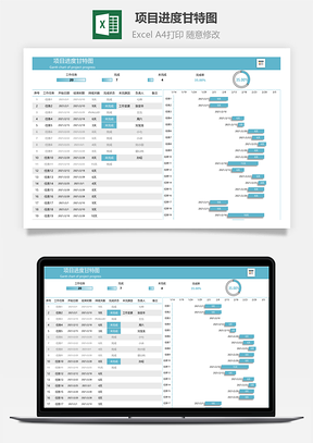 项目进度甘特图