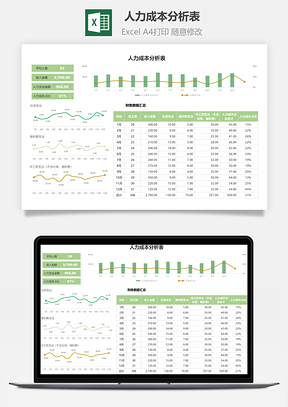 人力成本分析表