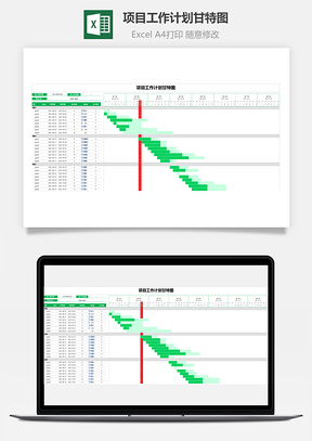 项目工作计划甘特图