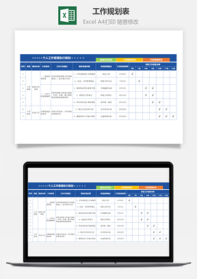工作規(guī)劃表