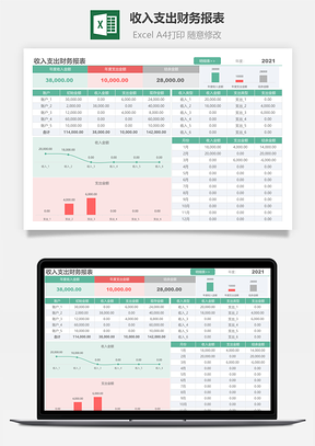 收入支出财务报表