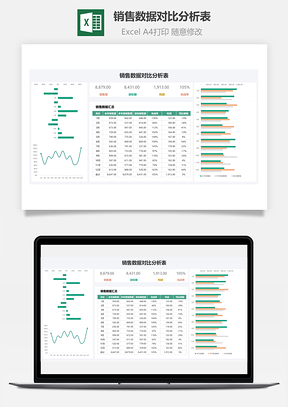 销售数据对比分析表