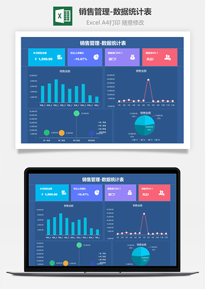 销售管理-数据统计表