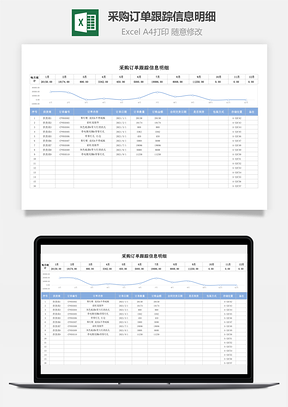 采購(gòu)訂單跟蹤信息明細(xì)