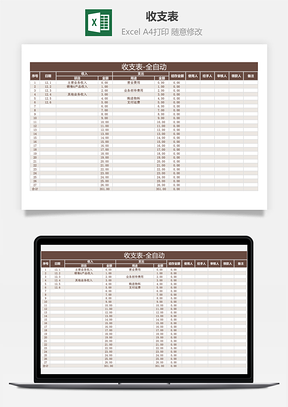 收支表-全自动