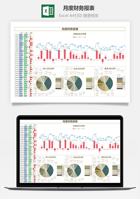 月度財(cái)務(wù)報(bào)表