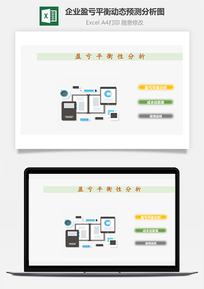 企業(yè)盈虧平衡動(dòng)態(tài)預(yù)測(cè)分析圖