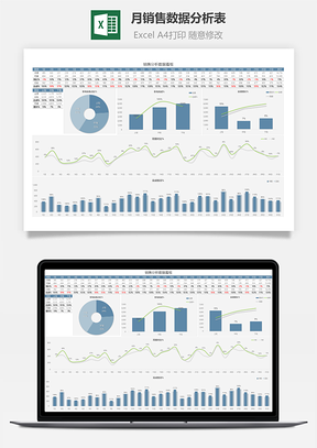 月销售数据分析表