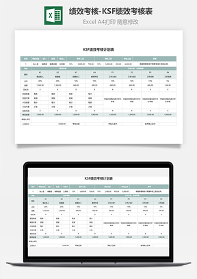 绩效考核KSF绩效考核表