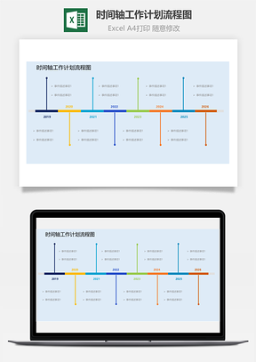 时间轴工作计划流程图