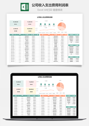 公司收入支出費(fèi)用利潤(rùn)表