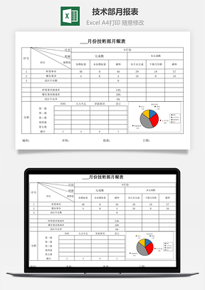 技術部月報表