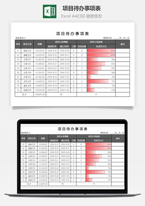 項目待辦事項表