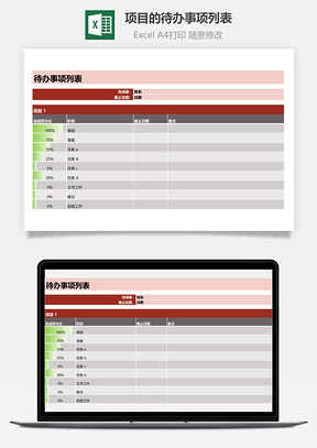 项目的待办事项列表