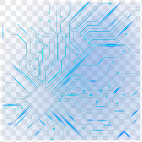蓝色科技电子元件电路光效