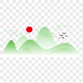 傳統(tǒng)裝飾插畫山脈免費(fèi)下載 