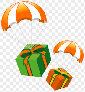 圣诞节 圣诞礼物 降落伞