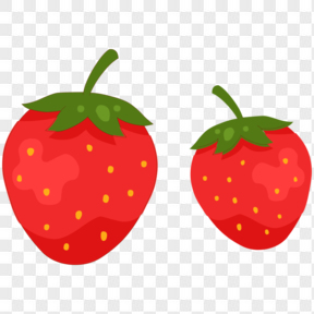 卡通草莓植物设计