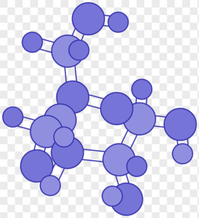 紫色几何化学科技元素