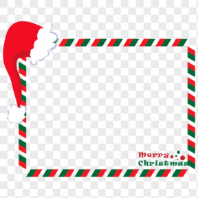 圣诞节圣诞元素贺卡边框PNG