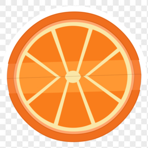 橙子水果表情设计