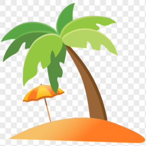  夏天暑假大海夏季椰子树免扣素材