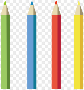 卡通彩色的铅笔设计