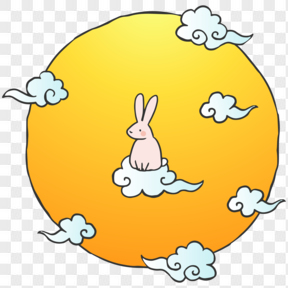 月亮上的小兔子设计