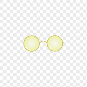 黄色镜框眼镜