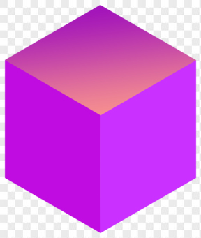 紫色渐变色创意立体盒子元素