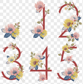 花卉装饰数字设计