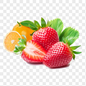 卡通3d水果图片水果矢量图草莓