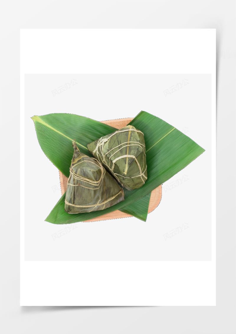 端午節(jié)粽子俯視實物免摳元素PNG素材圖片