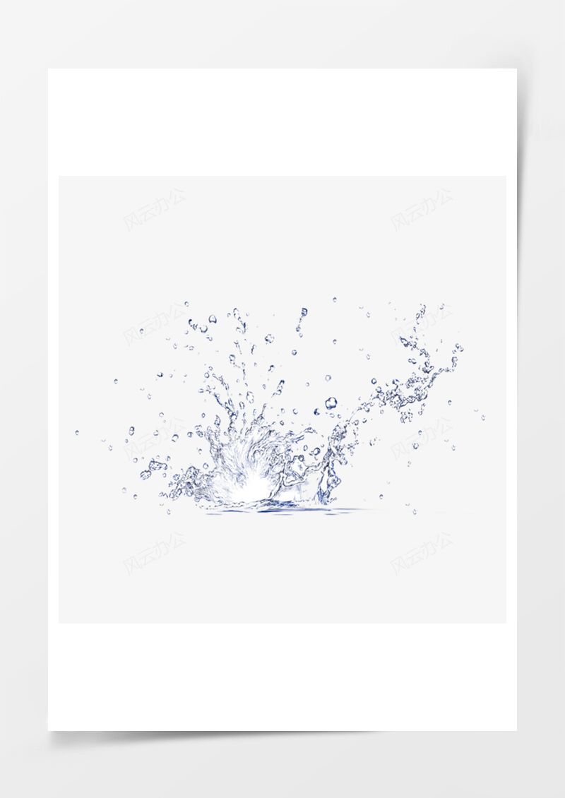 飘浮水花PNG素材图片