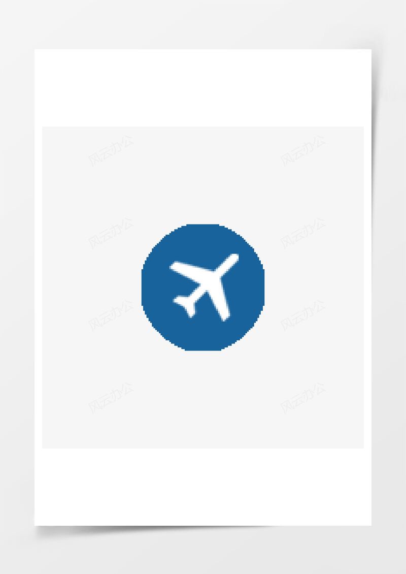 空气平面机场飞机点图标PNG素材图片