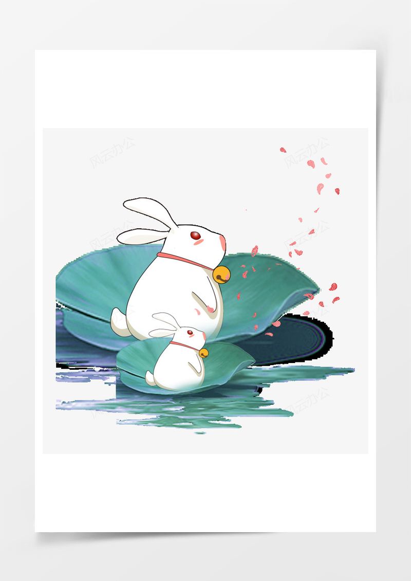 中秋玉兔素材